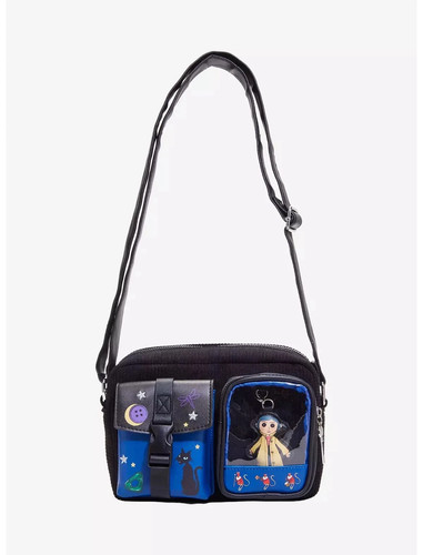 Borsa tracolla coraline nera - a,