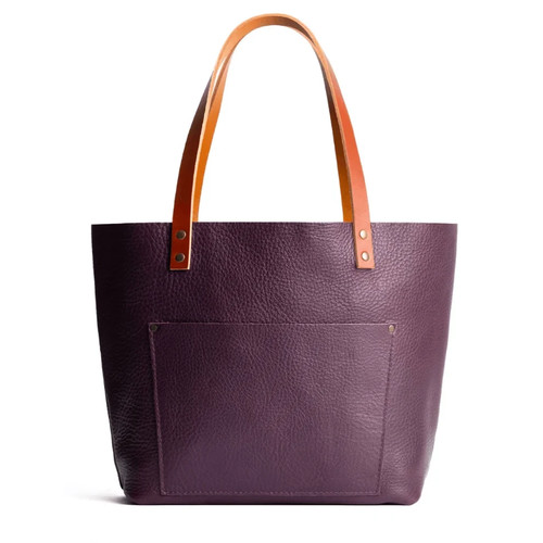 Borsa tote pelle - pelle, viola