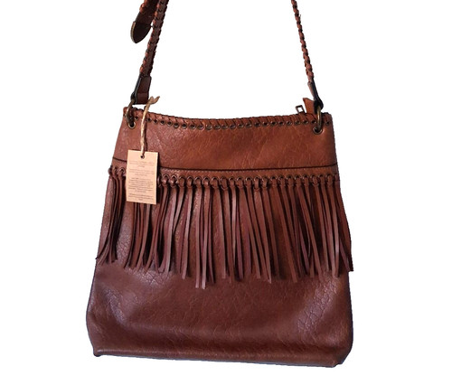 Nuova borsa con - , marrone
