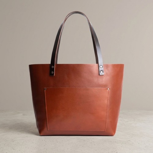 Borsa donna marrone vera pelle